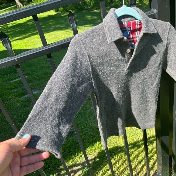 Burberry Wool Long Sleeve Polo Shirt NWT - Picture 4 of 6